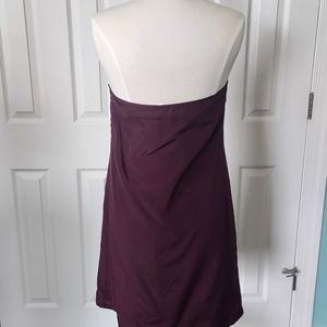 Metona, knee length,  burgundy party dress